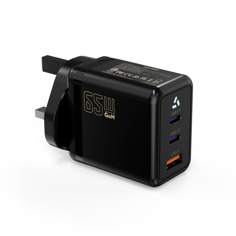 Picture of UK 65W Gallium Nitride Power Adapter PD Fast Charging Head 2c1a UK Charger Head UKCA Certification